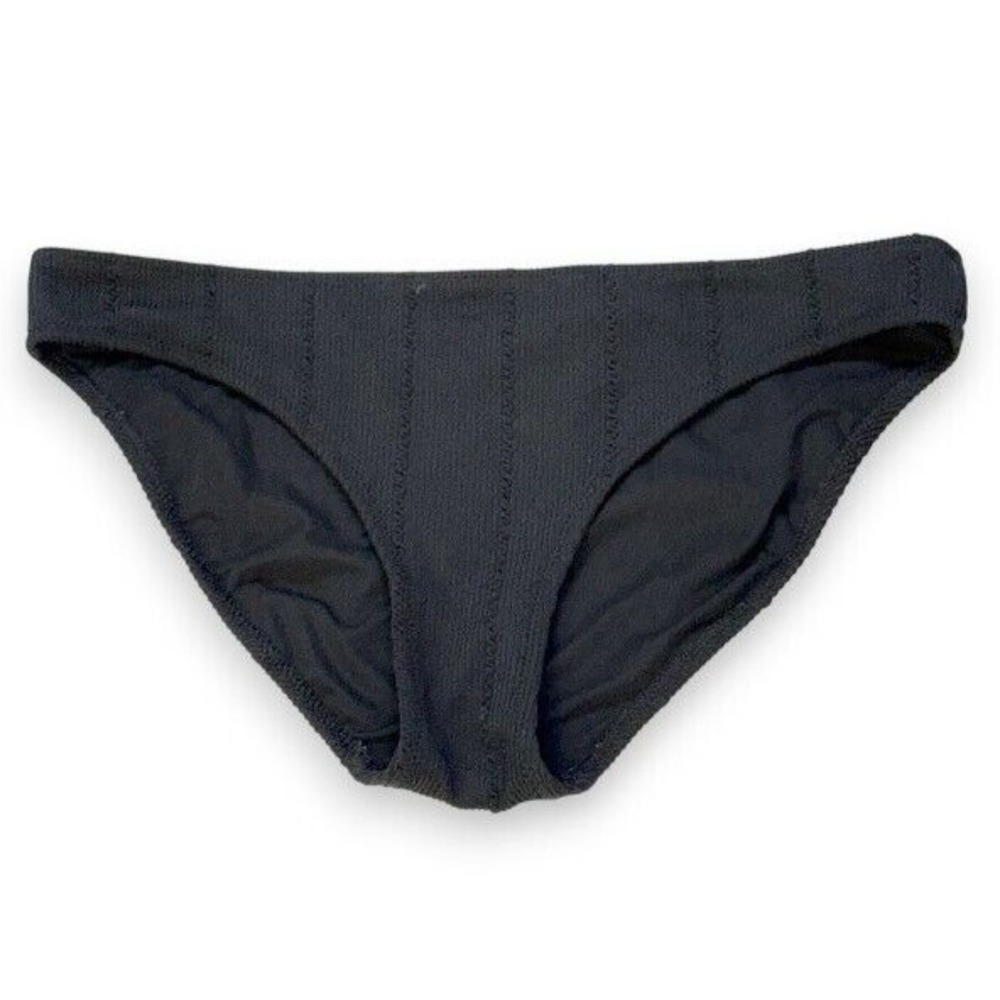 Aerie Ribbed Bikini Swim Bottom - Size M -‎ Black